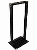46" Black Steel Relay Rack - 19" Standard Width - 23 Rack Units