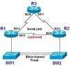 CCNA 1721-1: 3x1721 + 2x2950 + T1-Frame-Relay - IOS 12.4