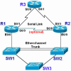 CCNA 1721-1: 3x1721 + 3x2950 + T1-Frame-Relay - IOS 12.4